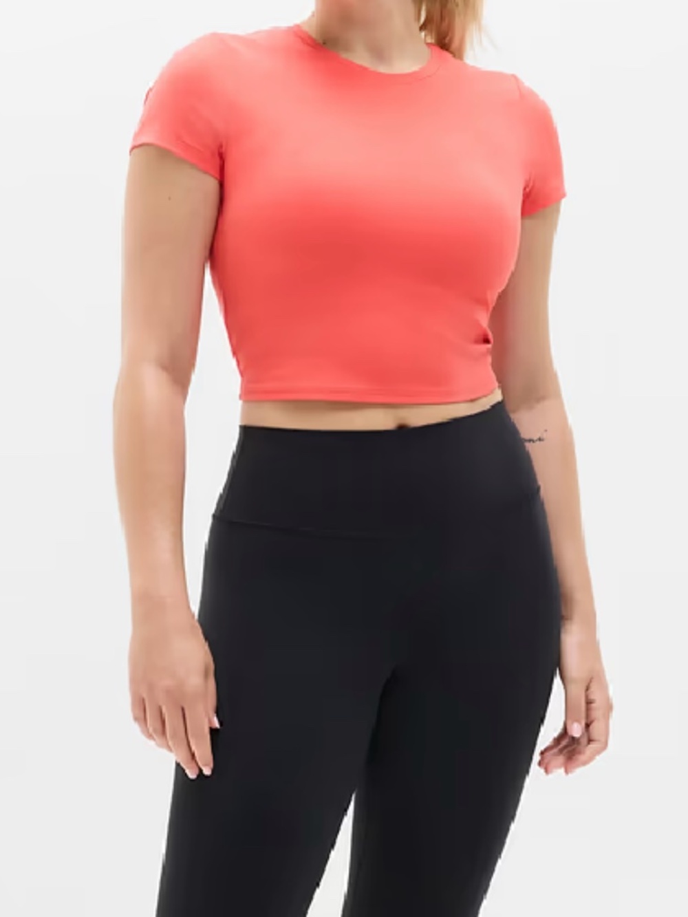 Transcend Open Back Tee. Large. Punch. NWT.